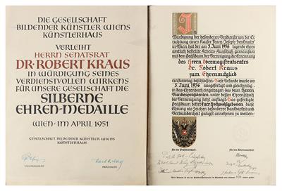 Kaiser Franz Joseph Denkmalvereinigung, - Autographen, Handschriften, Urkunden