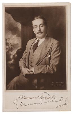 Puccini, Giacomo, - Autographs, manuscripts, certificates