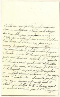 Stephanie de Beauharnais, - Autographen, Handschriften, Urkunden