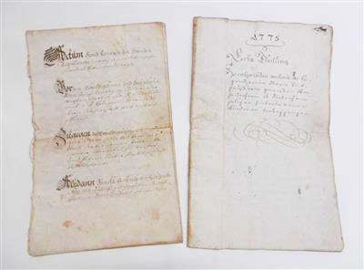 Südtirol, - Autographen, Handschriften, Urkunden