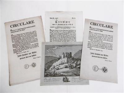 Zirkular, - Autographs, manuscripts, certificates