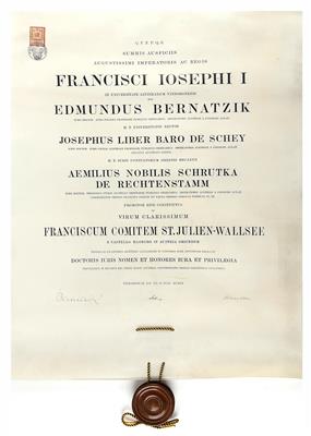 Bernatzik, Edmund, - Autographen, Handschriften, Urkunden