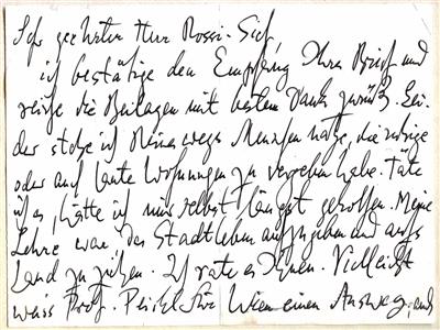Einem, Gottfried v., - Autogramy, rukopisy, papíry