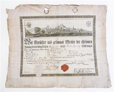 Handwerkskundschaft - Autographs, manuscripts, certificates