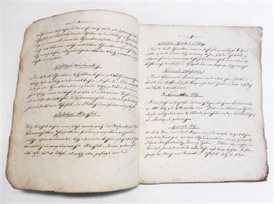 Kochbuch, - Autographs, manuscripts, certificates