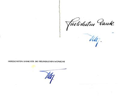 Otto von Habsburg, - Autografi, manoscritti, atti