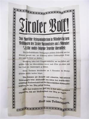 Tirol (Bayern), - Autographs, manuscripts, certificates
