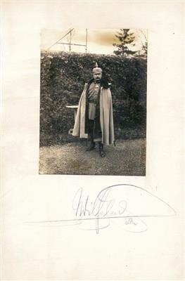 Wilhelm II., - Autographs, manuscripts, certificates