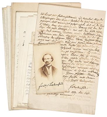 Bodenstett, Friedrich v., - Autogramy, rukopisy, papíry