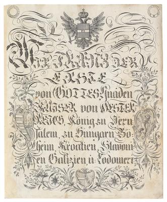 Franz I. (II.), - Autogramy, rukopisy, papíry