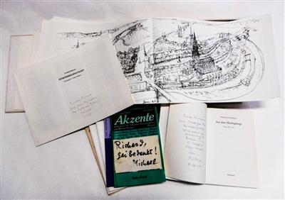 Gutenbrunner, Michael, - Autogramy, rukopisy, papíry