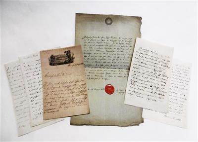 Hammer - Purgstall, Joseph Freiherr v., - Autogramy, rukopisy, papíry