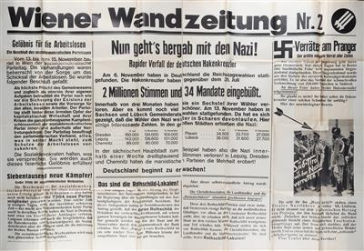 Wiener Wandzeitung Nr. 2, - Autogramy, rukopisy, papíry