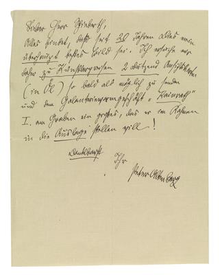 Altenberg, Peter, - Autographen, Handschriften, Urkunden