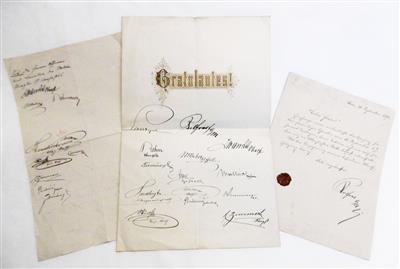 Bolfras, Arthur Freiherr v., - Autographs, manuscripts, certificates