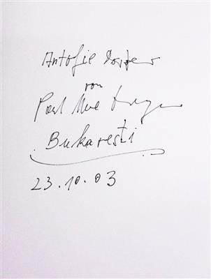 Dreyer, Paul Uwe, - Autogramy, rukopisy, papíry