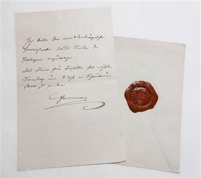 Franz Joseph I., - Autographen, Handschriften, Urkunden