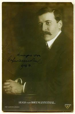 Hofmannsthal, Hugo v., - Autogramy, rukopisy, papíry