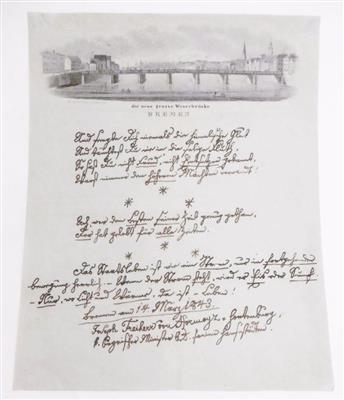 Hormayr - Hortenburg, - Autogramy, rukopisy, papíry