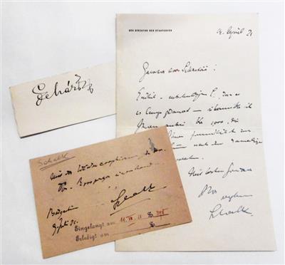 Komponisten, - Autographs, manuscripts, certificates