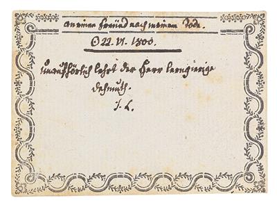 Lavater, Johann Caspar, - Autographen, Handschriften, Urkunden