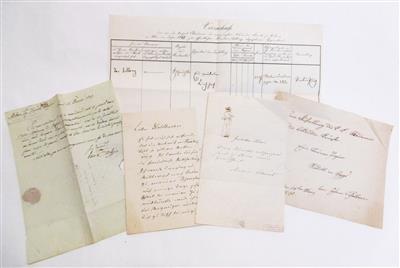 Maler - Autographs, manuscripts, certificates