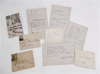 Schauspieler, Sänger - Autographs, manuscripts, certificates