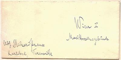 Strauss, Richard, - Autographs, manuscripts, certificates