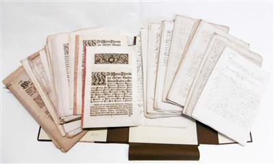 Zirkulare, - Autographs, manuscripts, certificates