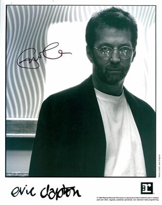 Clapton, Eric, - Autografi, manoscritti, atti