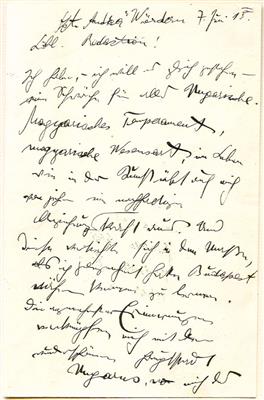 Fedák, Sari, - Autografi, manoscritti, atti