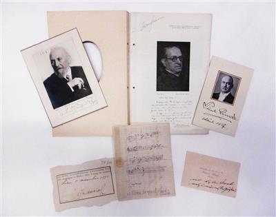 Komponisten, - Autographs, manuscripts, certificates