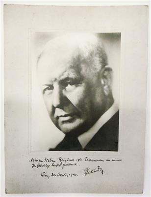 Lehár, Franz, - Autographen, Urkunden, Handschriften