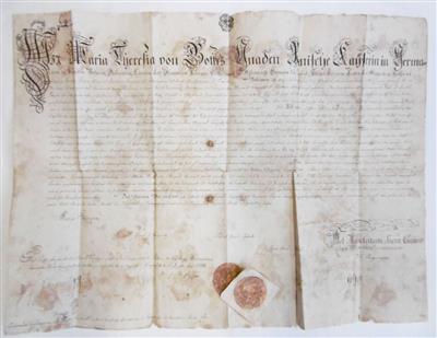 Maria Theresia, - Autographs, manuscripts, certificates