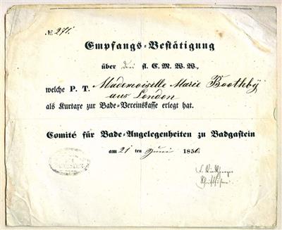 Salzburg, - Autografi, manoscritti, atti