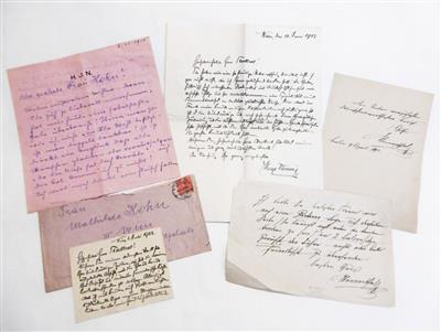 Schauspieler, - Autographs, manuscripts, certificates