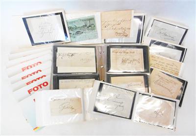 Autogrammsammlung, - Autographs