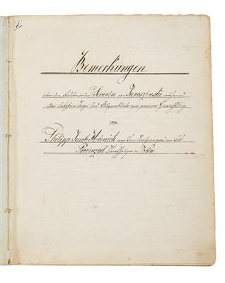 Jaroszinski, Severin v., - Autographen, Handschriften, Urkunden