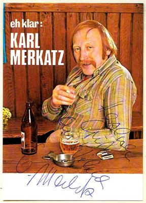 Merkatz, Karl, - Autographs