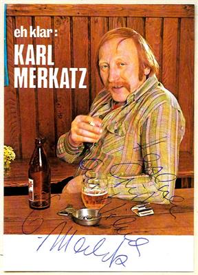 Merkatz, Karl, - Autografi