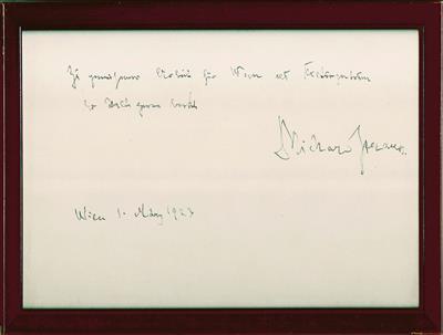 Strauss, Richard, - Autographs