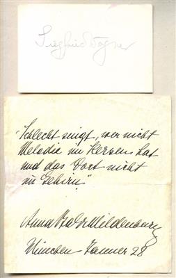 Wagner, Siegfried, - Autographen, Handschriften, Urkunden