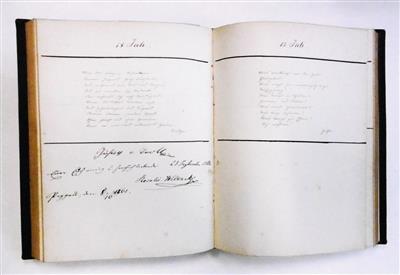 Einschreib-, Stamm- bzw. Gästebuch - Autografi, manoscritti, atti