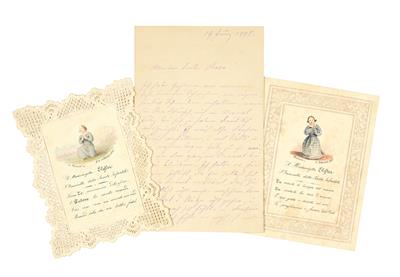 Elßler, Fanny, - Autographs, manuscripts, certificates