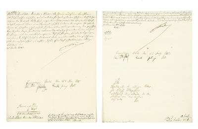 Friedrich II., - Autographs, manuscripts, certificates