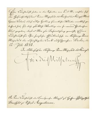 Friedrich III., - Autographen, Handschriften und Urkunden