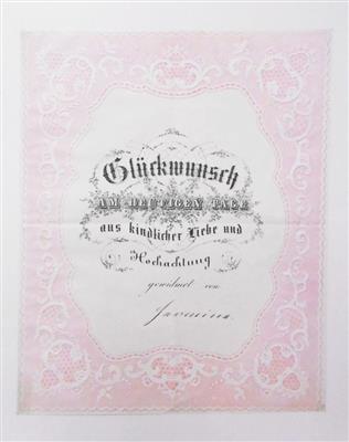 Glückwunschadresse, - Autografi, manoscritti, atti