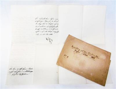 Latour (Baillet de Latour), Theodor, - Autogramy, rukopisy, papíry