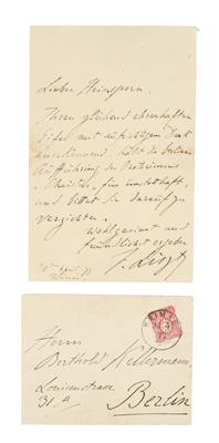 Liszt, Franz, - Autographs, manuscripts, certificates