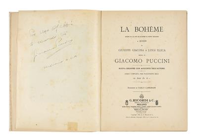 Puccini, Giacomo, - Autographs, manuscripts, certificates